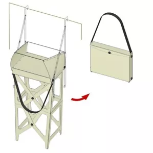Weatherwriter Alternative / Mobile Standing/Hanging Desk become A3 Document Case - Picture 1 of 6