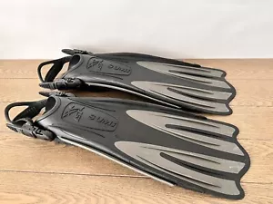 IST SUMI Long Scuba Diving Fins Black Size M 8-9 / 40-42 - Picture 1 of 8
