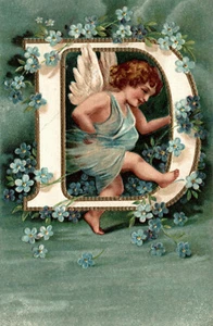 Angelo, Angel - Alfabeto Lettera "D" - Alphabet Letter "D" - Rilievo - A011 - Imagen 1 de 2
