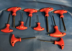 Mac Tools 10 Piece SAE T-Handle Hex Head / Allen Wrench Set 3/8" - 3/32" Japan - Picture 1 of 2