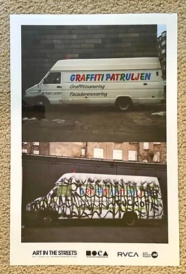 MOCA Art in the streets poster -Not Kaws, Futura, Retna, Banksy, Barry Mcgee   - Image 1 of 4