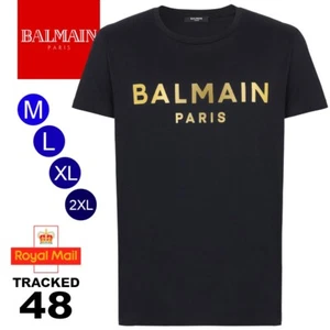 Mens Balmain (Gold) Black M L XL 2XL XXL Authentic Mens Limited Stock - Picture 1 of 8