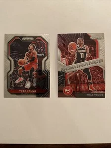 20-21 Panini Prizm Trae Young 2 card lot Base #64 And Dominance #25 MAKE OFFER. - Picture 1 of 10
