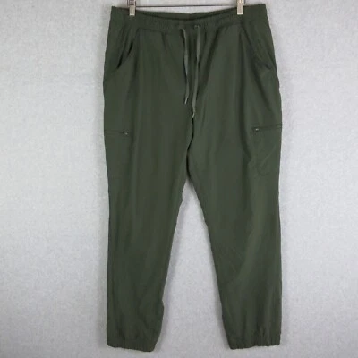 Joggers Eddie Bauer para mujer 10 bolsillos de carga forrados de lana verde a cuadros campamento caminata Foto 1 de 4