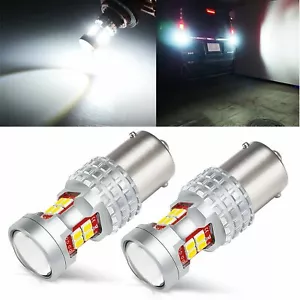 JDM ASTAR 2x 1156 30W 3020 White Error Free LED Backup Reverse Light Bulbs 1073 - Picture 1 of 5