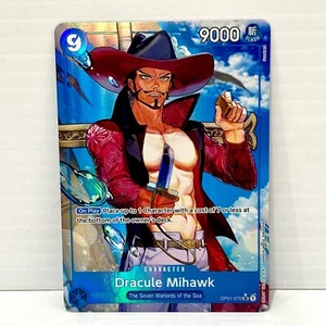 One Piece TCG - PRB01 The Best - Dracule Mihawk OP01-070 - Alt Art English - Picture 1 of 2