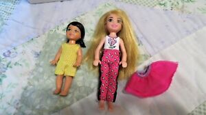 Barbie's Little Sister 2010 Chelsea 5.5" Doll & Friend 4" Doll 1994 Mattel
