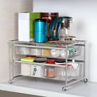 2 Tier Pull Out Sliding Cabinet Organizer, Under Sink Cabinets & Sliding Drawer