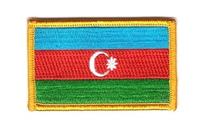 Parche bandera PATCH AZERBAIYAN 7x4,5cm bordado termoadhesivo nuevo - Bild 1 von 1