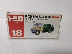 Tomica No. 18 Toyota Dyna Vacuum Truck 1/68 scale, Made in Japan - Picture 1 of 5