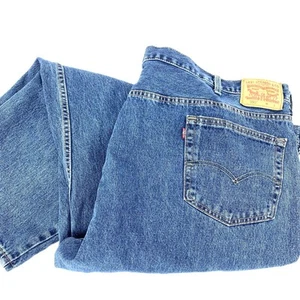 Jeans uomo blu Levis 550 taglia 52 x 30 grandi e alti vestibilità rilassata capienti usati in ottime condizioni! - Foto 1 di 8