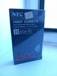 BETAMAX Cassette Video vierge Beta-5 NEC L-500 / NEUVE SOUS BLISTER Art. 837/113 - Imagen 1 de 1