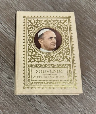 Carpeta de recuerdos de la Ciudad del Vaticano 1963 estampillas y monedas - Sede Vacante L10 - Pablo VI Foto 1 de 4