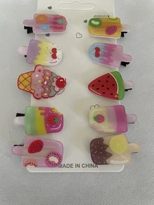 Ice Cream Hair Clips 3.00 For 2 Clips - Picture 1 of 1