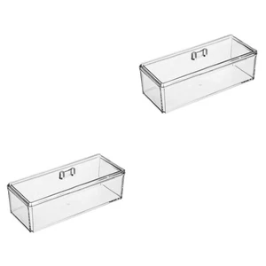  2 Pieces Aufbewahrungsbox Lebensmittel Aufbewahrungskiste Deckel - Bild 1 von 12