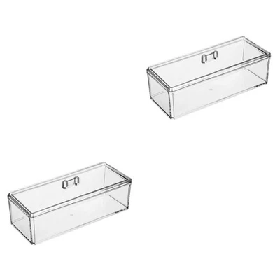  2 Pieces Aufbewahrungsbox Lebensmittel Aufbewahrungskiste Deckel - Bild 1 von 4