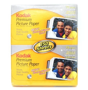 Kodak Premium Picture Paper 4x6 High Gloss 150 Sheets Inkjet Prints New Sealed - Picture 1 of 3