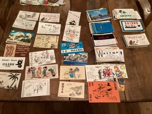 (350+) Call Card Lot Vtg Ham Radio Amateur QSL Art Cards 197’s Postcards READ - Picture 1 of 6