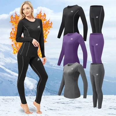 4er Damen Thermo Funktions Unterwäsche Set Unterhose Unterhemd Thermowäsche - Bild 1 von 2