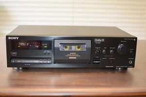 Sony TC-K615S 3-Head Cassette Deck, Dolby B/C/S, calibration controls, serviced - Picture 1 of 4