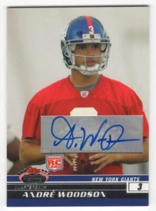 2008 Topps Stadium Club Andre Woodson #105 RC Auto Giants - Picture 1 of 2