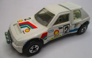 🔥HOT WHEELS 1988 Mattel Hot Wheels White #2 Rally Car Shell Michelin Valeo - Picture 1 of 4