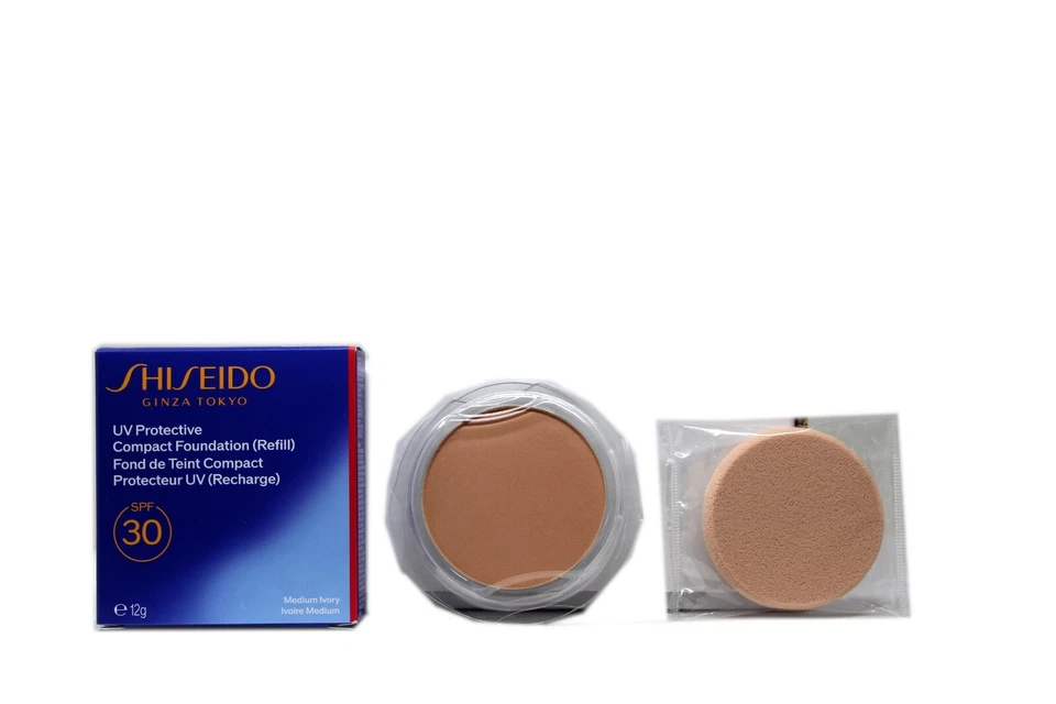 SHISEIDO UV PROTECTIVE COMPACT FOUNDATION (REFILL) SPF30 12G #MEDIUM IVORY - Image 1 of 1