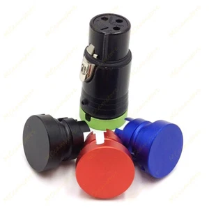 Neutrik Low Profile XLR 5 Pin Female Rotatable Audio Plug Red Black Blue Green - Picture 1 of 15