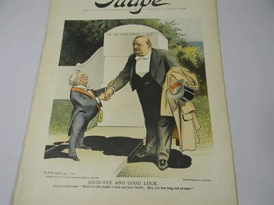 March 6, 1897 Judge Magazine - 1890's Political Satire - Great Graphics - 8G - Image 1 of 4