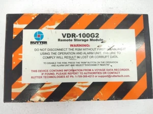 RUTTER  RUT-01006 VDR 100G2 REMOTE STORAGE MODULE - Picture 1 of 7