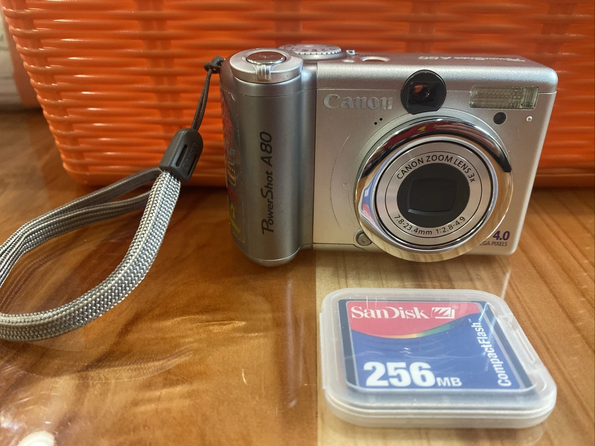 Canon PowerShot A80 Digital Cameras with Date/Time Stamp for Sale