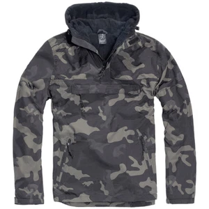 Brandit Windbreaker Calentar Hombres Anorak Encapuchado Chaqueta Oscuro Camo - Imagen 1 de 9