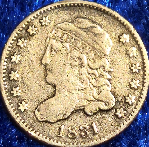 Rare 1831 Capped Bust Half Dime - 5C US Coin Cover