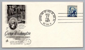 AFDCS NY 1967 FDC Inauguration of George Washington 5C #1283B Prominent American - Picture 1 of 2