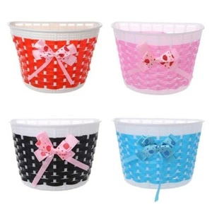 Tassels Children Bicycle Storage Scooter Handlebar Basket Bike Front Carrier - Picture 1 of 23