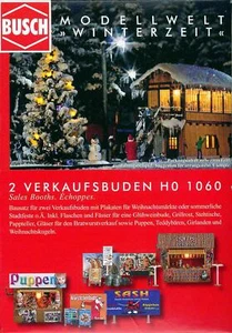 Busch 1060 Zwei Weihnachtsbuden H0 - Bild 1 von 1