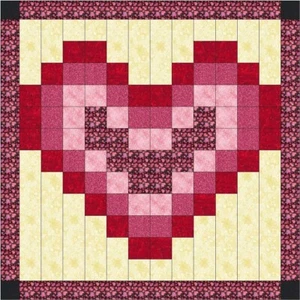 Quilt Kit Valentine Heart Precut Ready to Sew - Picture 1 of 1
