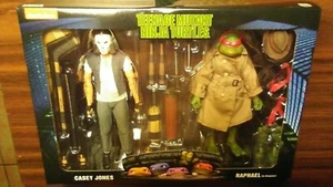 TMNT- CASEY JONES/RAPHAEL- NECA- 2020 VIACOM INTERNATIONAL- TMNT 1989 MOVIE - Picture 1 of 12