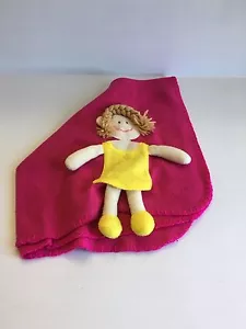 Bambola coperta di sicurezza rosa Lovey 3D bambina bionda leggera - Foto 1 di 5