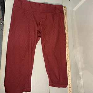 Prana leggings medium deep red Free Shipping - Picture 1 of 8