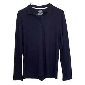 Izod Approved Schoolwear Long Sleeve Polo Shirt Size XXL (20 1/2) Girls Blue - Picture 1 of 6