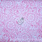 Boneful Fabric Fq Cotton Quilt Pink White Rose Flower Garden Victorian Girl Lace