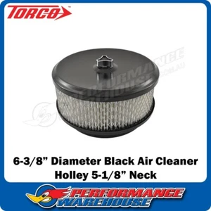 6-3/8" X 3" Air Cleaner Kit Black to Suit 5-1/8" Neck suits Holley Edelbrock - Bild 1 von 5