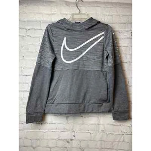nike dri fit girls youth xl gray pullover hoodie - Picture 1 of 9