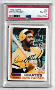 1982 Topps DAVE PARKER card #40 PSA 8 NM-MT Pittsburgh Pirates - Picture 1 of 2