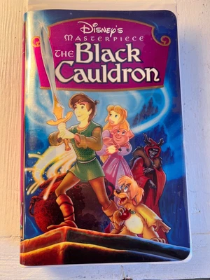 Walt Disney The Black Cauldron VHS Tape Vintage Classic Animated Movie Foto 1 de 2
