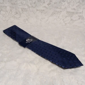 Stafford Neckwear Silk Necktie Blue Geometric Classic Wide Handmade New Gift - Picture 1 of 6