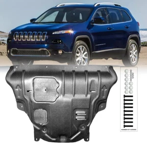 Protector contra salpicaduras de motor de acero de plástico para Jeep Cherokee 2014-2018 guardabarros - Imagen 1 de 15