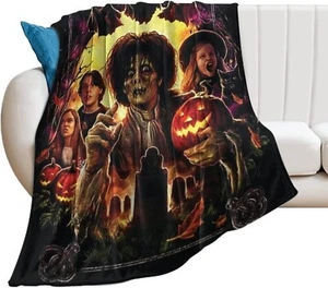Hocus Pocus Flannel Throw Blanket Ultra-Soft Blankets Witch Fleece Blanket 50X60 - Picture 1 of 2
