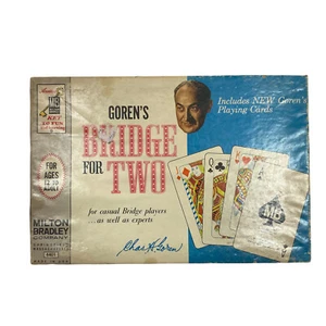 Vintage 1964 Goren's Bridge For Two By Milton Bradley, Complete! - Picture 1 of 4